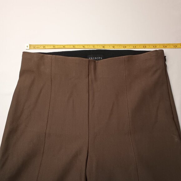 Talbots Portland Pants Size 6P Mid Rise Skinny Leg Army Green Color - Picture 6 of 9